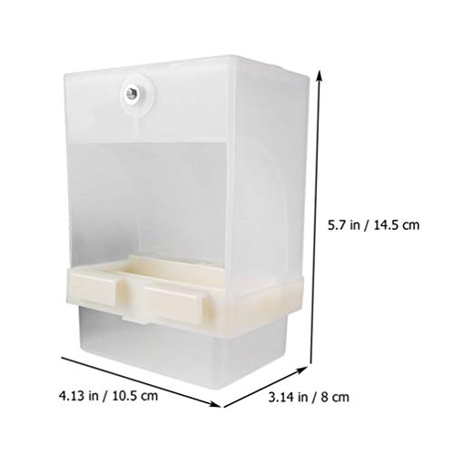 POPETPOP 1 Pc Caja De Alimentos Antiderrame Comedero Automático para Pájaros Comedero para Jaula De Pájaros No Comedero para Pájaros Alimentador De Aves El Plastico Jaula De Loros Alimentar