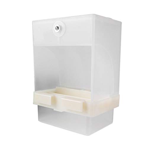 POPETPOP 1 Pc Caja De Alimentos Antiderrame Comedero Automático para Pájaros Comedero para Jaula De Pájaros No Comedero para Pájaros Alimentador De Aves El Plastico Jaula De Loros Alimentar