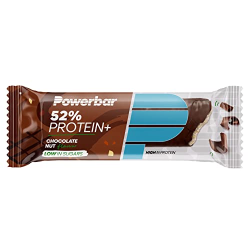 PowerBar Protein Plus 52% Chocolate Nut 20x50g - Barras de Proteína con Bajo Contenido de Azúcar