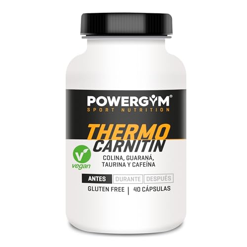 POWERGYM | Carnitina 40 Capsulas - Potencia el uso de tus reservas de grasa, reduce la grasa y mejora tu rendimiento deportivo - ¡Aumenta tu energía disponible y retarda la fatiga!