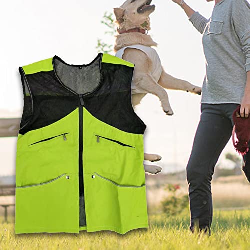 predolo Chaleco de Entrenamiento de adiestrador de Perros Ropa de adiestrador de Perros Abrigo a Prueba de Viento Chaleco de adiestrador de adiestradores de, Verde, l