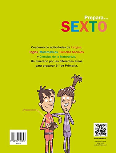 PREPARA SEXTO: Repasa los contenidos clave de 5.º de Primaria - 9788468341347 (CUADERNOS DE VACACIONES)