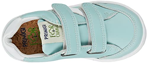 Primigi B&g For Change, Zapatillas de Gimnasio Niñas, Aguamarina Blanca, 25 EU Estrecho