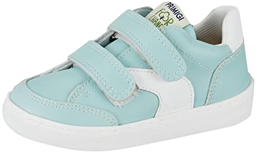 Primigi B&g For Change, Zapatillas de Gimnasio Niñas, Aguamarina Blanca, 25 EU Estrecho