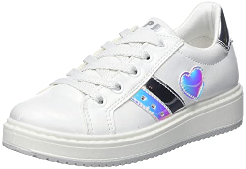 Primigi Colin, Zapatillas de Gimnasio, Blanco Iridescente, 33 EU