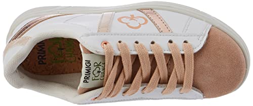 Primigi Hula For Change, Zapatillas de Gimnasio Niñas, Blanco y Rosa, 28 EU