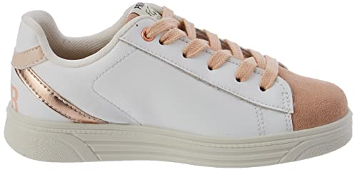 Primigi Hula For Change, Zapatillas de Gimnasio Niñas, Blanco y Rosa, 28 EU