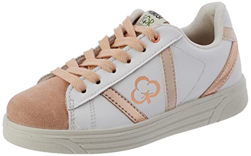 Primigi Hula For Change, Zapatillas de Gimnasio Niñas, Blanco y Rosa, 28 EU