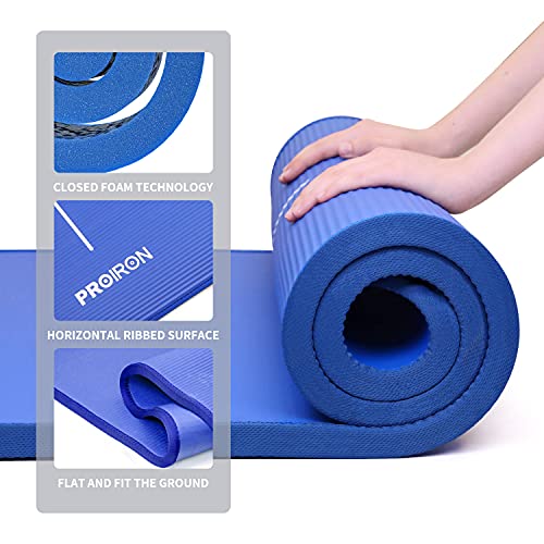 PROIRON Esterilla Yoga Gruesa - Colchoneta Antideslizante NBR para Pilates Ejercicios Fitness Gimnasia Estiramientos