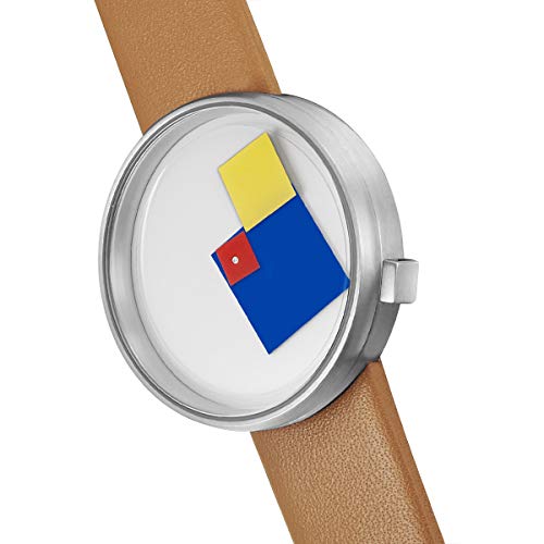 Projects Watches Bauhaus Cuarzo Acero Blanc Cuir Marron Unisex Reloj