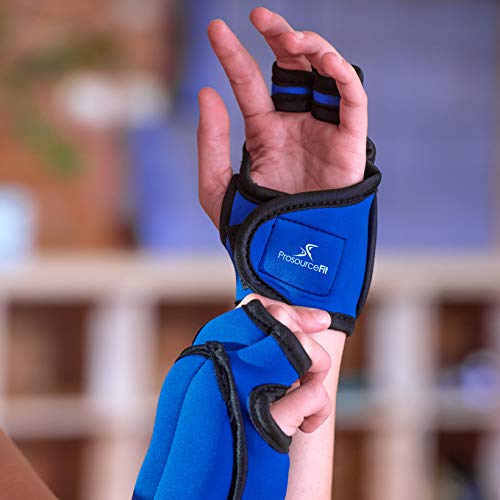 ProsourceFit Weighted Gloves, Blue