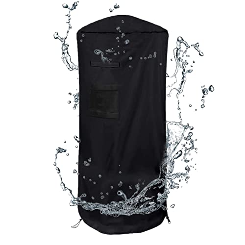 Protector de saco de boxeo, tela Oxford 420D impermeable al aire libre, fundas protectoras para saco de boxeo, cubierta de polvo de boxeo gruesa a prueba de polvo, cubierta de bolsa de boxeo negra