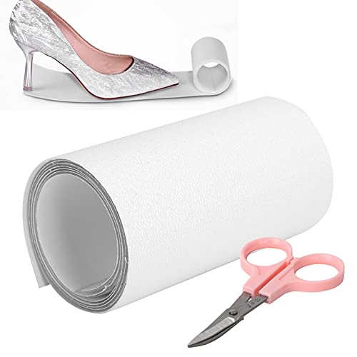 Protector De Suela, ANGGREK 1 Rollo Autoadhesivo Transparente Suela Protectora De Suela Pegatinas De Suela Tacones De Mujer Protector De Suela De Zapato Con 1 Tijera Para Tacones Altos(10 * 100cm)