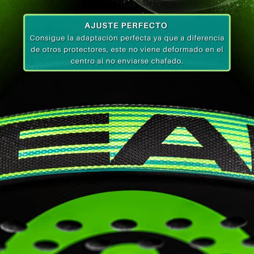 Protector Marco Pala pádel Transparente Acabado Rugoso (Pack de 2). Protector Raqueta de Alta caliddad para máxima protección