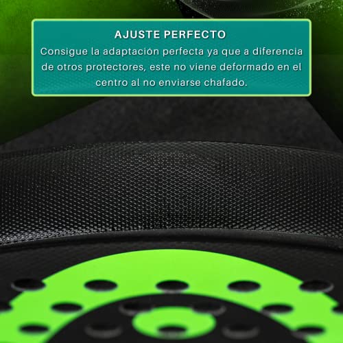 Protector Pala pádel Negro Acabado Rugoso (Pack de 2). Protector Marco Pala pádel de Alta caliddad. Protector pádel Negro para máxima protección. Protector Raqueta pádel