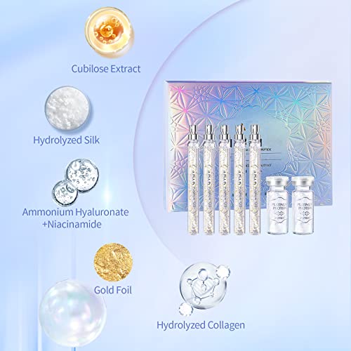 Protein Thread Lifting Set,Absorbable Collagen Thread for Face Lift,Hilo de colágeno absorbible,Juego de Elevación de hilo de Proteína Instalift, Suero de Colágeno Invertido para la Cara