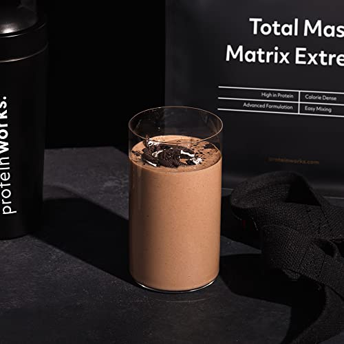 Protein Works| Total Mass Matrix Extreme Protein Powder | Masa Muscular | Alto En Calorías Para Ganar Masa | Con Glutamina, Creatina Y Vitaminas, Caramelo Salado, 2.12 kg, 4240 Gramo