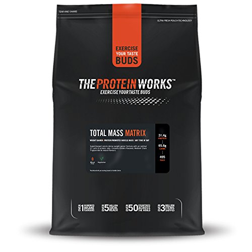 Protein Works| Total Mass Matrix | Ganancia Muscular | Para Ganar Masa| Polvo Proteico | Galletas con Nata| 2kg