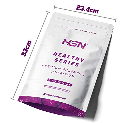 Proteína de Garbanzo de HSN | Proteína 100% Vegetal | Aminograma Completo | Alto Valor Nutricional | No-GMO, Vegetariano, Sin Gluten, Sin Lactosa, Sin Azúcar | 500 gr