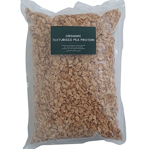 Proteína de Guisante granulada Texturizada (83gr proteína por 100gr) | de cultivo Ecológico BIO | 100% Natural ALTO contenido minerales | carne vegetal vegano sin gluten sin soja