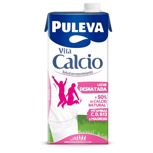 Puleva Leche Desnatada Vita Calcio, 6 x 1L