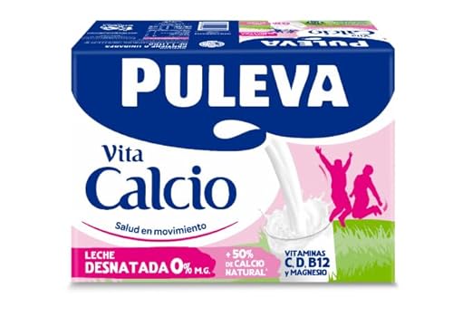 Puleva Leche Desnatada Vita Calcio, 6 x 1L