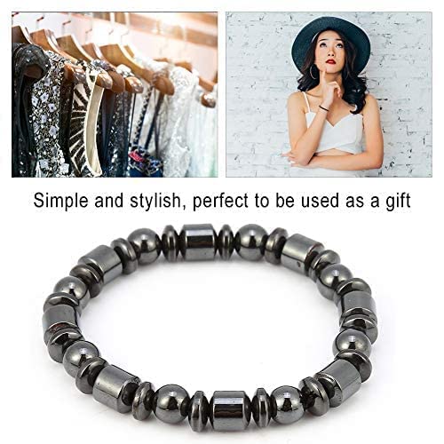 Pulsera Magnética Adelgazante 2 piezas Pulsera de piedra con estilo unisex de pérdida de peso Pulsera magnética de cuidado de la salud Mujer Hombre Regalos para padres Amigos