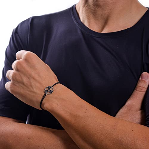 Pulsera mancuernas, Pulsera pesas, Pulsera disco gimnasio, Pulsera fitness, Pulsera gimnasio, Pulsera con disco mancuernas, Pulsera de crossfit & Gym, hombres, mujeres, Plata de Ley 925, Poliester