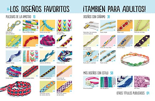 Pulseras De La Amistad Trenzadas: Más de 20 proyectos de diseños juveniles explicados paso a paso (El Libro De..)