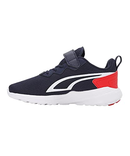 PUMA All-Day Active AC+ PS, Zapatillas, Unisex niños, Peacoat-Puma White-High Risk Red, 28 EU