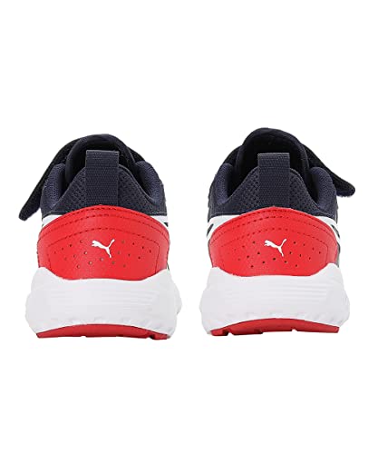 PUMA All-Day Active AC+ PS, Zapatillas, Unisex niños, Peacoat-Puma White-High Risk Red, 28 EU