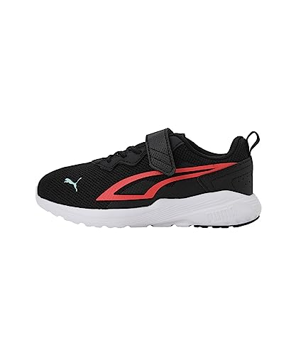 PUMA All-Day Active AC+ PS, Zapatillas, Unisex niños, Puma Black-Salmon-Light Aqua, 29 EU