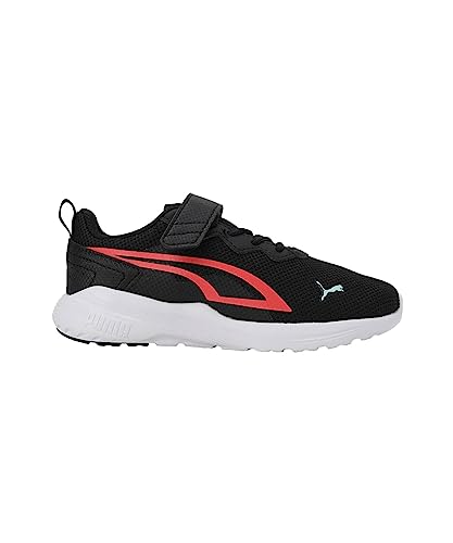 PUMA All-Day Active AC+ PS, Zapatillas, Unisex niños, Puma Black-Salmon-Light Aqua, 29 EU