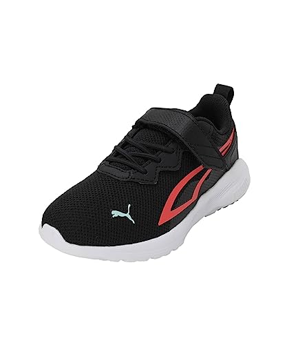 PUMA All-Day Active AC+ PS, Zapatillas, Unisex niños, Puma Black-Salmon-Light Aqua, 29 EU