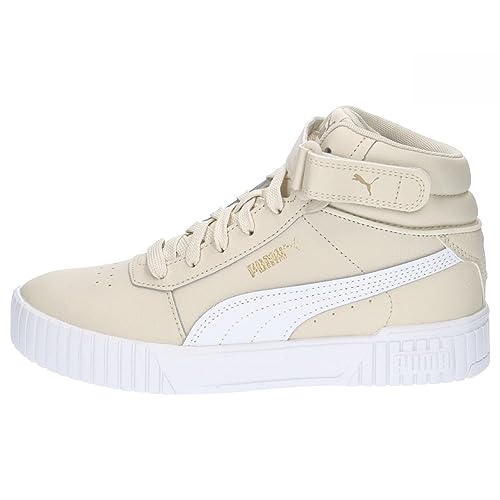 PUMA Carina 2.0 Mid, Zapatillas Mujer, Alpine Snow White Gold, 37 EU