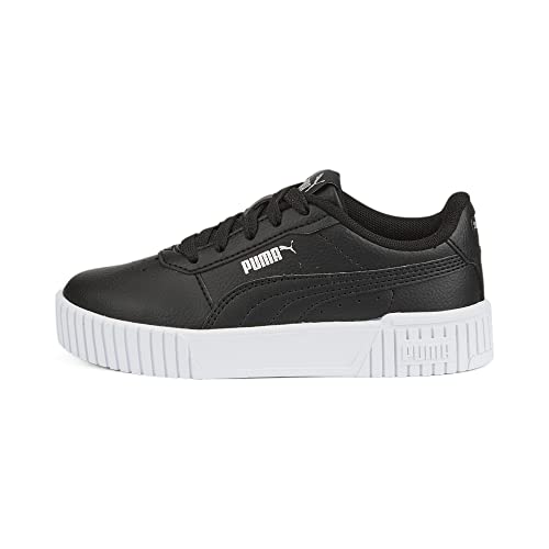 PUMA Carina 2.0 Ps, Zapatillas Niñas, Multicolor (Puma Black Puma Black Puma Silver), 33 EU