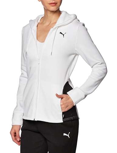 PUMA Chándal clásico con Capucha FL Cl, Mujer, Blanco, L