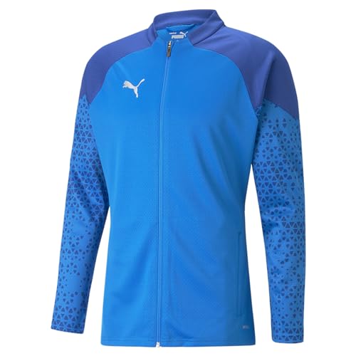 PUMA Chaqueta de Entrenamiento Teamcup Punto, Hombre, Limonada Azul Eléctrica, M