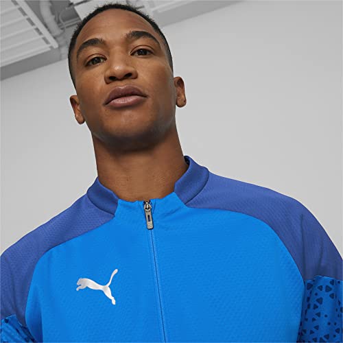 PUMA Chaqueta de Entrenamiento Teamcup Punto, Hombre, Limonada Azul Eléctrica, M