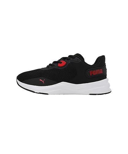 PUMA Disperse XT 3 Knit, Zapatillas para Correr de Carretera Unisex Adulto, Black White-FOR All Time Red, 41 EU