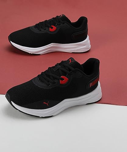 PUMA Disperse XT 3 Knit, Zapatillas para Correr de Carretera Unisex Adulto, Black White-FOR All Time Red, 41 EU