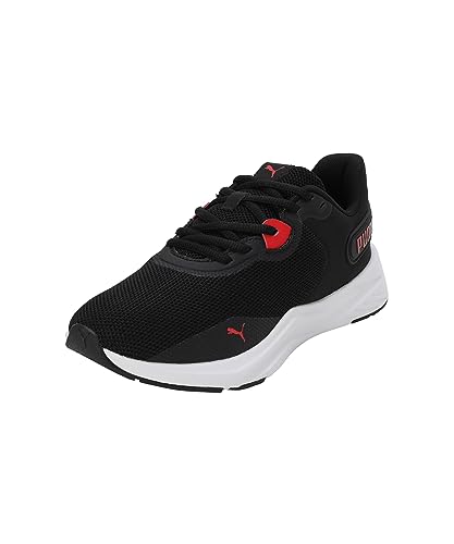 PUMA Disperse XT 3 Knit, Zapatillas para Correr de Carretera Unisex Adulto, Black White-FOR All Time Red, 41 EU