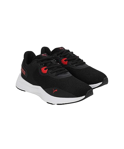 PUMA Disperse XT 3 Knit, Zapatillas para Correr de Carretera Unisex Adulto, Black White-FOR All Time Red, 41 EU