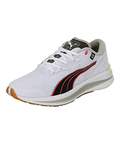 PUMA Electrify Nitro 2 FM, Zapatillas deportivas, Hombre, Puma White-Puma Black-Firelight, 43 EU