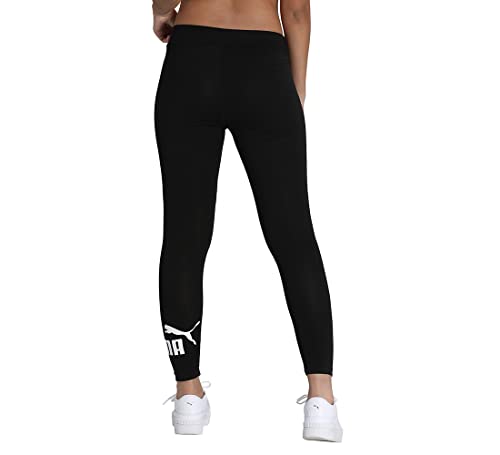 PUMA ESS Logo Leggings Mallas Deporte, Mujer, Puma Black, S