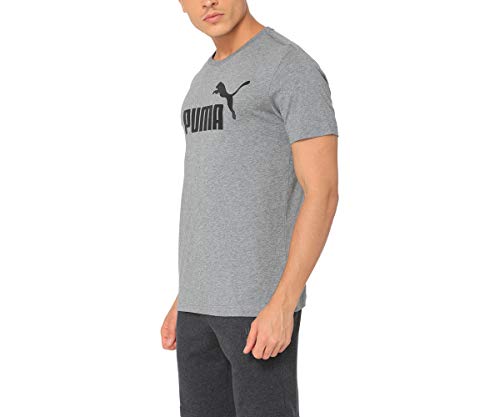 PUMA Essentials LG T Camiseta de Manga Corta, Hombre, Algodón Black, S