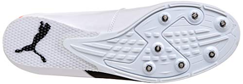 PUMA evoSPEED Long Jump 6, Zapatillas de atletismo, Unisex adulto, Blanco (Puma White/Puma Black/Lava Blast), 42.5 EU