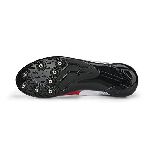 PUMA Evospeed Prep Sprint 3, Zapatillas de Atletismo Hombre, Blanco Negro Rojo, 46 EU