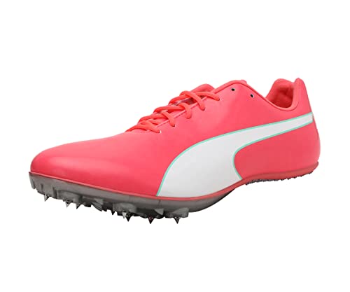 PUMA Evospeed Sprint 10 (Unisex), Zapatillas de Atletismo Unisex adulto, Multicolor Ignite Pink Puma Silver, 40.5 EU