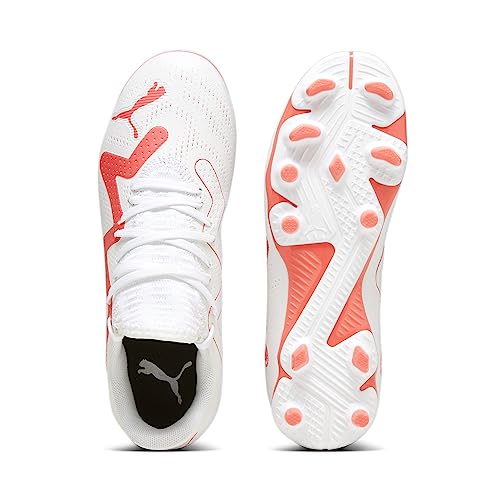 PUMA Future Play FG/AG Jr, Zapatillas de fútbol, Orquídea de Fuego Blanco, 36 EU